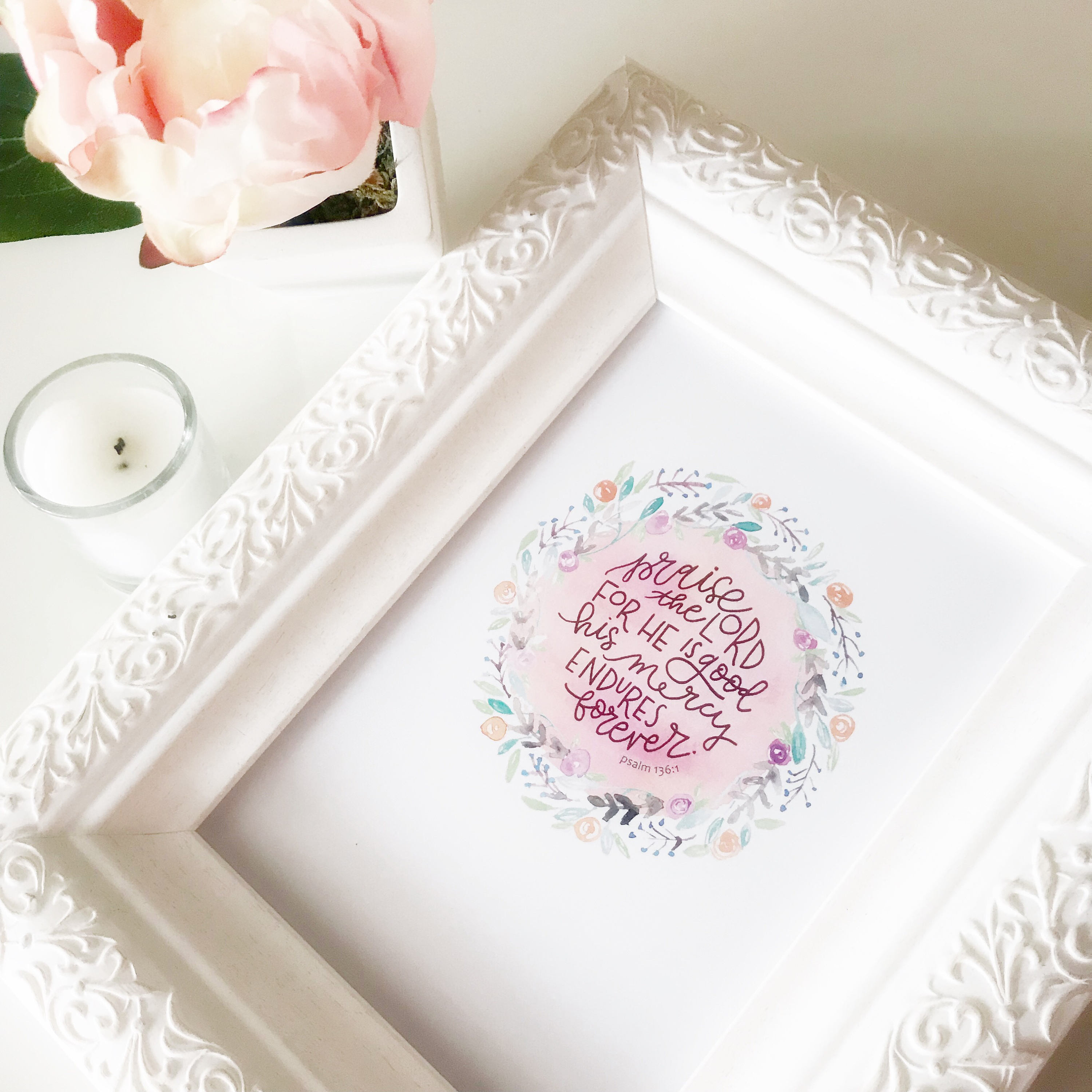 3000x3000 Catholic Prints Catholic Home Decor Christian Home Decor - Catholic Watercolor