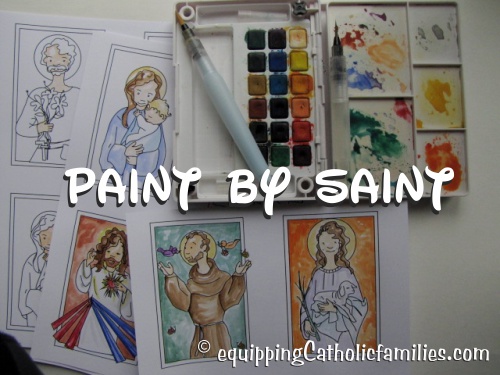 500x375 Paint By Saint With Watercolor - Catholic Watercolor