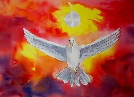 545x398 Sacraments St. Mary Of The Assumption Catholic Church - Catholic Watercolor