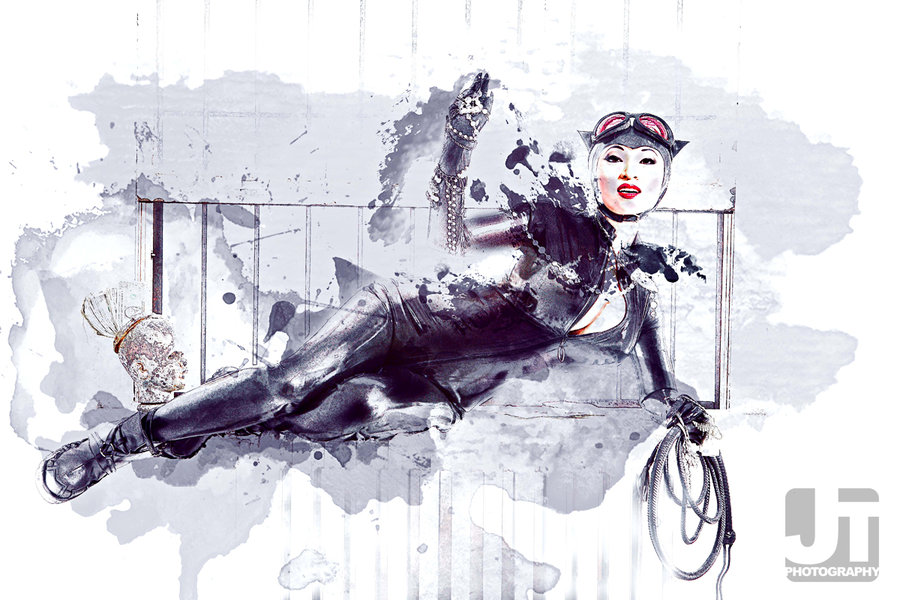 900x600 Catwoman Collab With Jay Tablante By Yayacosplay - Catwoman Watercolor