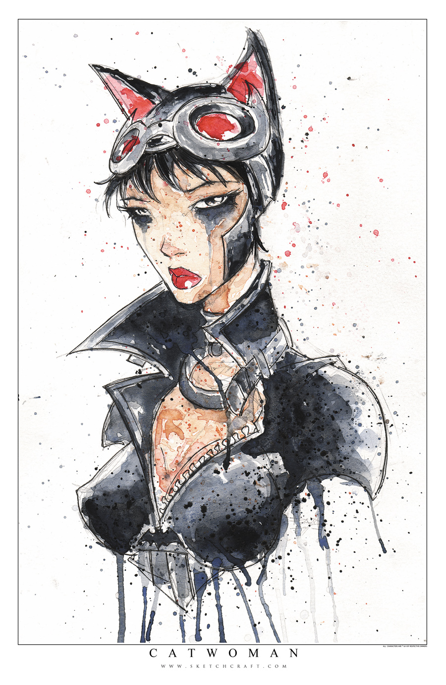 900x1380 Catwoman Saucy By Robduenas - Catwoman Watercolor