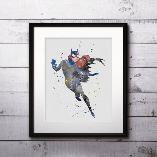628x628 Catwoman Watercolor Print, Catwoman Art, Catwoman Painting, Dc - Catwoman Watercolor