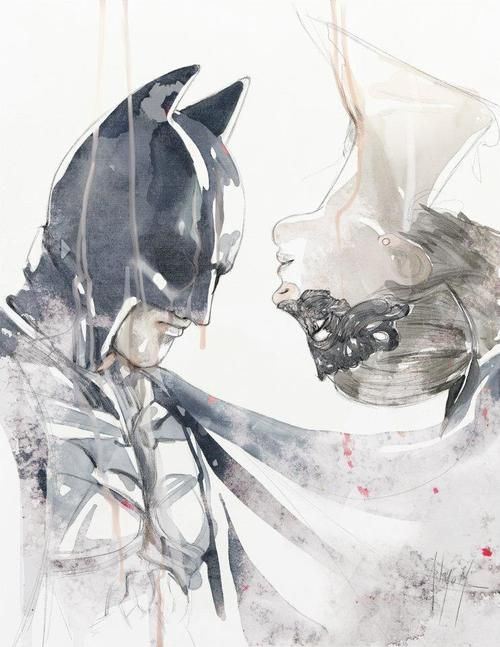 500x647 Does Anyone Know Who The Artist Is Batman Catwoman Watercolor - Catwoman Watercolor