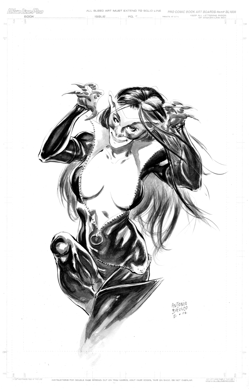 823x1286 From The Drawing Table Catwoman Commission Watercolor - Catwoman Watercolor