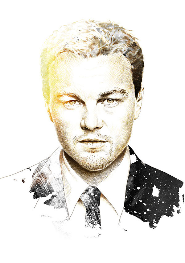 600x849 Portraits 4 On Behance - Celebrity Watercolor Portraits