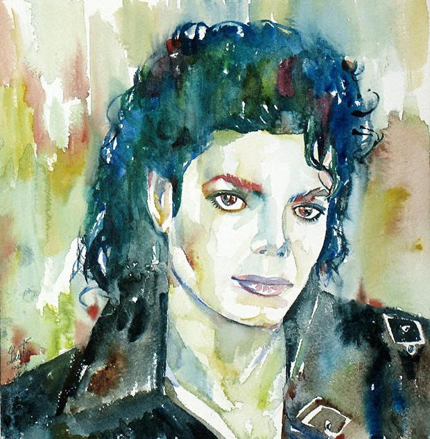 620x633 Celebrity Watercolor Paintings 32 - Celebrity Watercolor Portraits