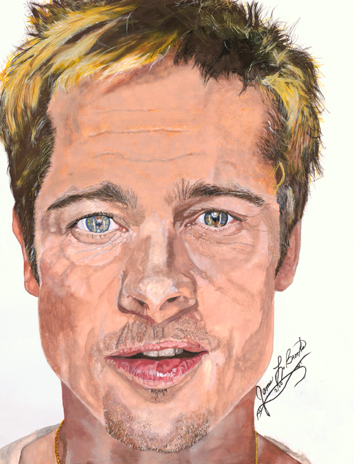 500x656 Celebrity Portraits - Celebrity Watercolor Portraits