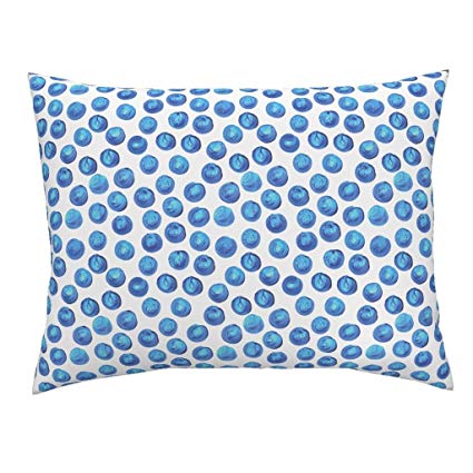 425x425 Blue Cerulean Blue Dots Blue Watercolor Dots - Cerulean Blue Watercolor