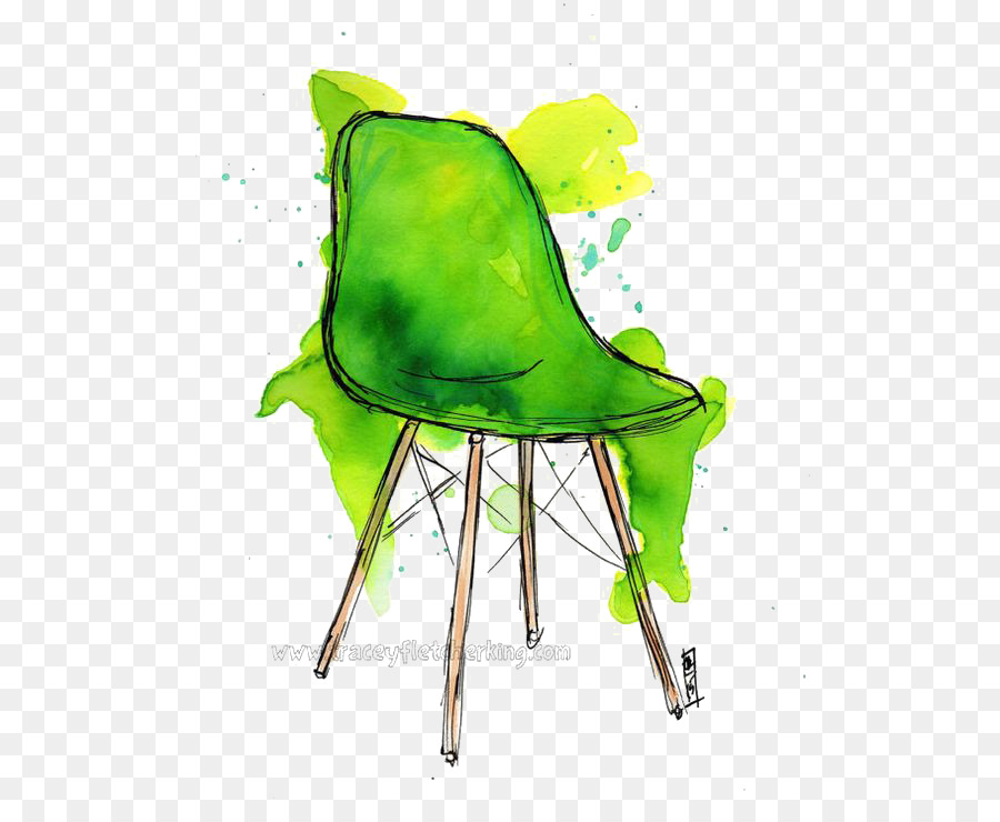 900x740 Chair Watercolor Painting Illustration - Chair Watercolor