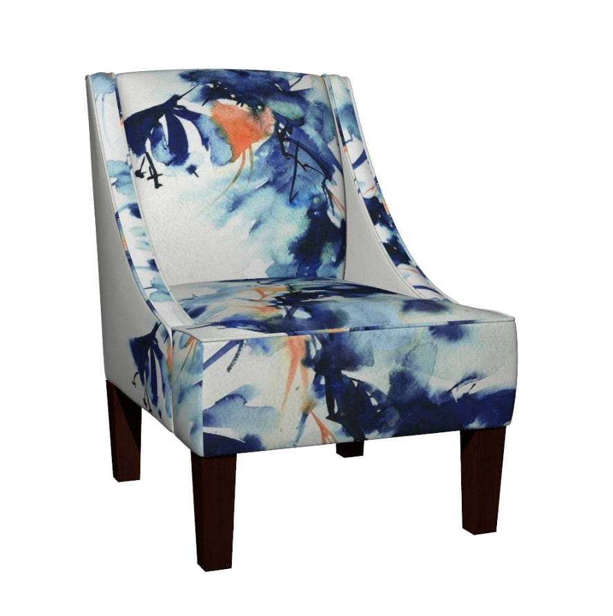 888x892 Diy Watercolor Accent Armchair Charisma Shah - Chair Watercolor