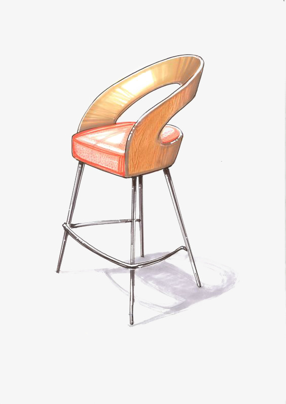 564x797 Hand Painted Seat, Office Chairs, Chair, Watercolor Png Image And - Chair Watercolor