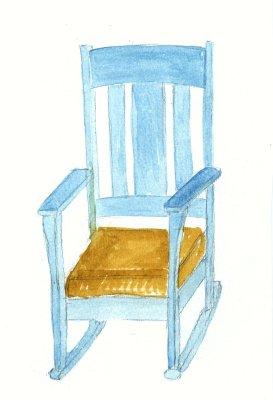 273x400 Inktracks July 2005 - Chair Watercolor