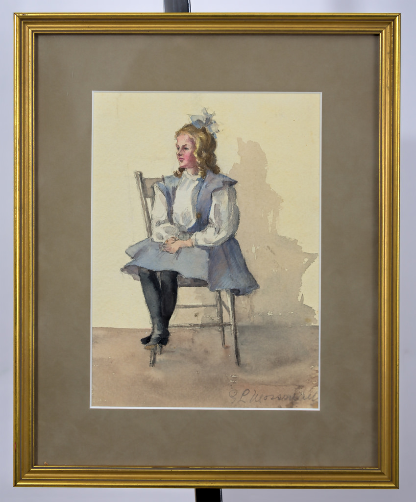 849x1024 Watercolor Of A Child Sitting Chair Watercolor - Chair Watercolor