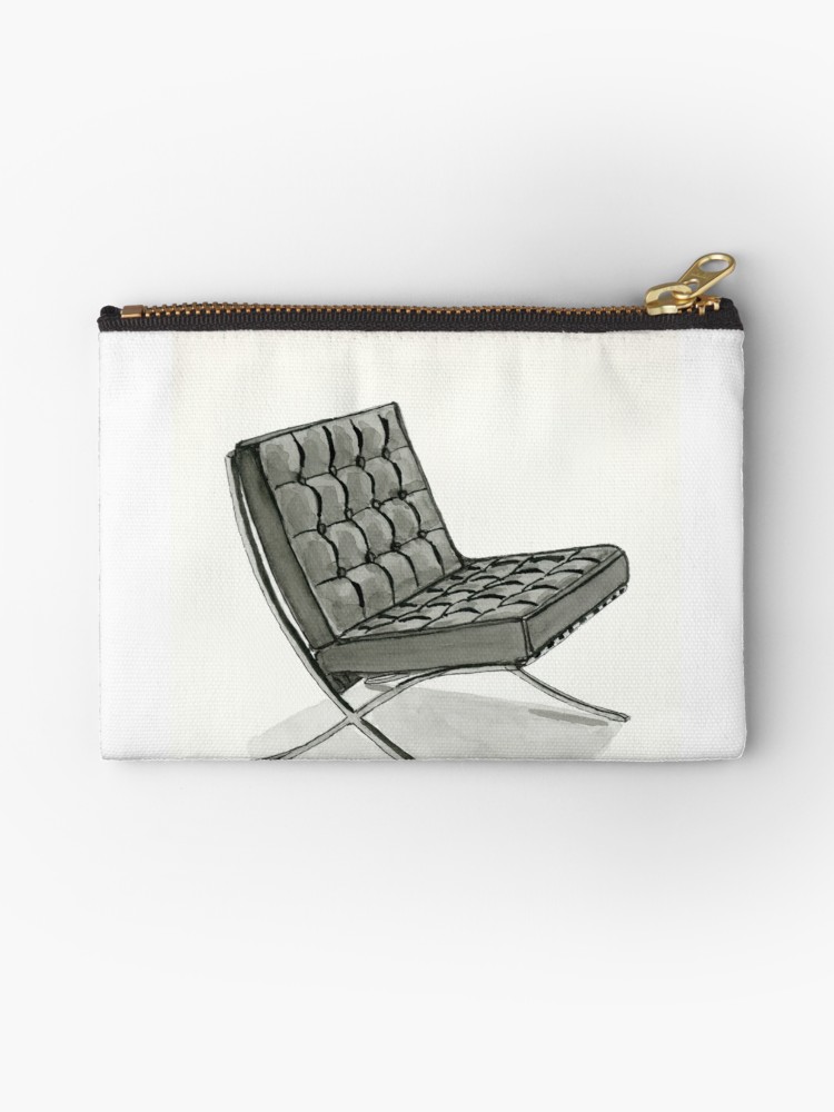 750x1000 Barcelona Chair - Chair Watercolor