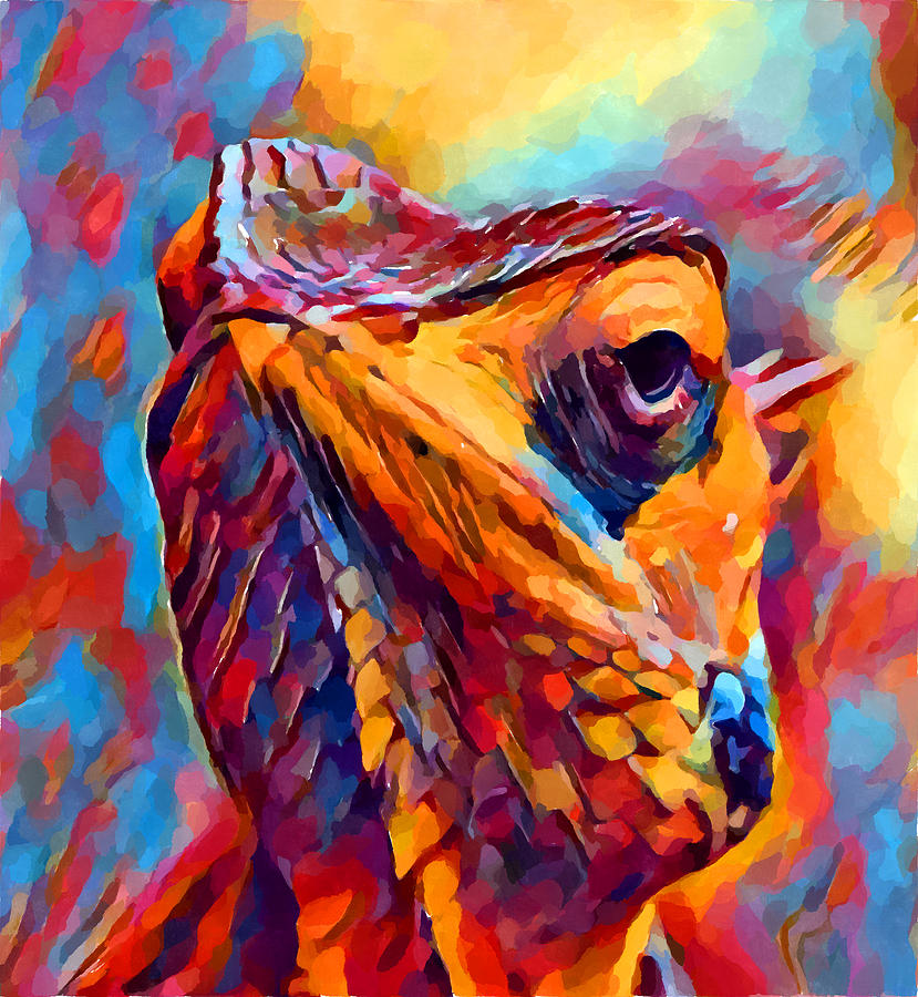 829x900 Chameleon Watercolor Painting By Chris Butler - Chameleon Watercolor