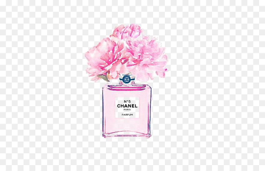 900x580 Chanel No. 5 Watercolor Painting Coco Perfume - Chanel Watercolor