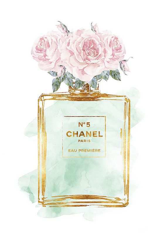 Chanel Watercolor at PaintingValley.com | Explore collection of Chanel ...