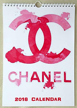 323x450 Chanel Watercolor Wall Calendar 2018 Fashion Glamour - Chanel Watercolor