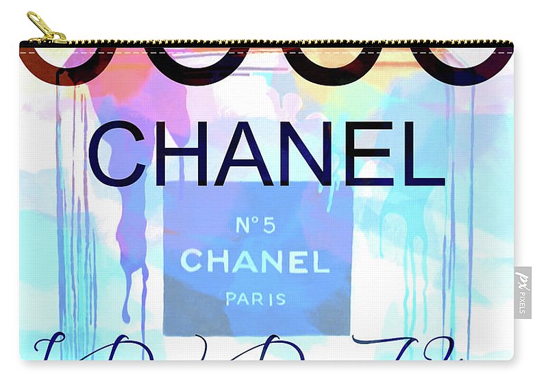 800x570 Coco Chanel Watercolor Quote Carry All Pouch For Sale By Dan Sproul - Chanel Watercolor