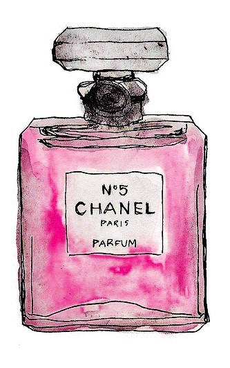 333x531 Watercolor Chanel No. 5 On We Heart It - Chanel Watercolor