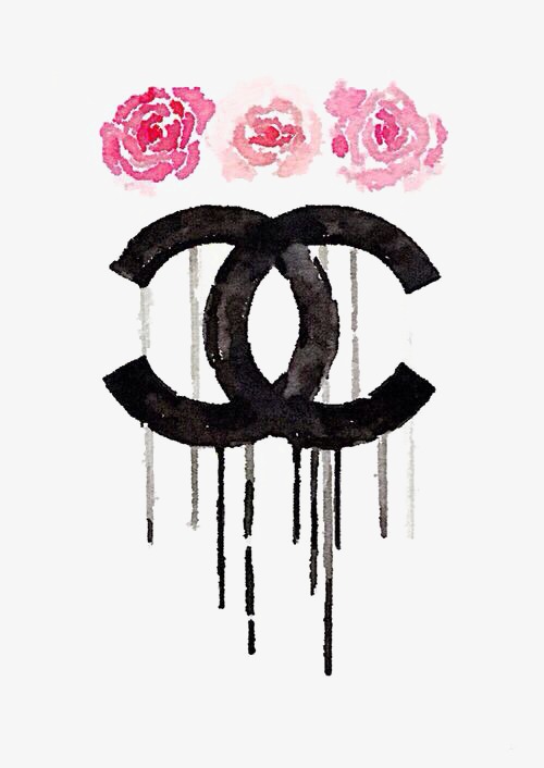 500x706 Chanel, Hand Painted, Watercolor, Flowers Png Image And Clipart - Chanel Watercolor