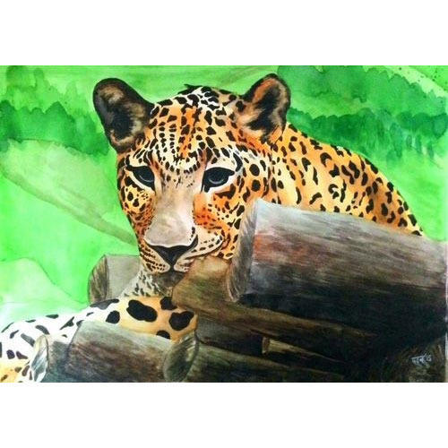 500x500 Cheetah Watercolor Painting - Cheetah Watercolor