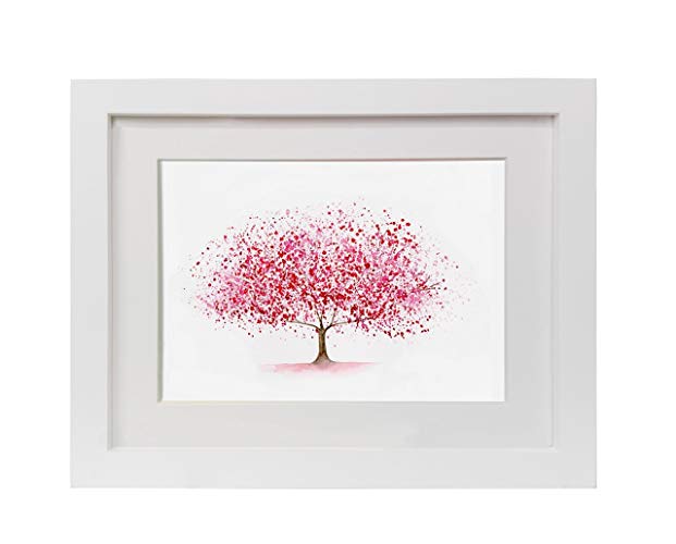 621x500 Cherry Blossom Tree Watercolor Print Modern Abstract - Cherry Blossom Tree Watercolor
