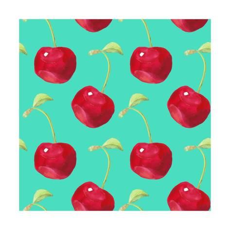 473x473 Summer Fruit Pattern. Watercolor Cherry Pattern. Watercolor - Cherry Watercolor