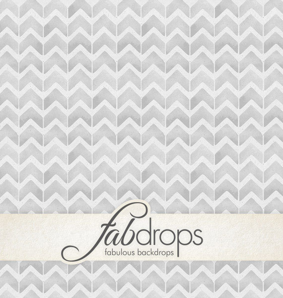 570x600 Fabdrops Grey Watercolor Chevron Backdrop - Chevron Watercolor