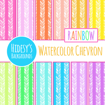 350x350 Watercolor Chevron Backgrounds Digital Papers Clip Art Set Tpt - Chevron Watercolor