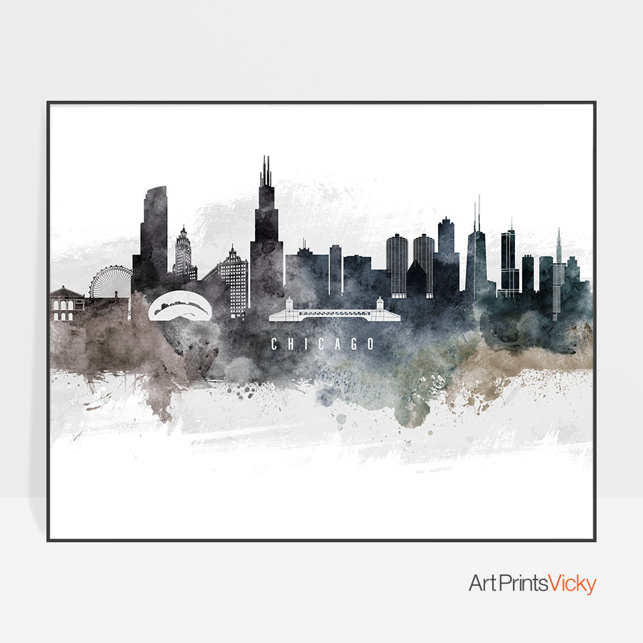 Chicago Watercolor at PaintingValley.com | Explore collection of ...