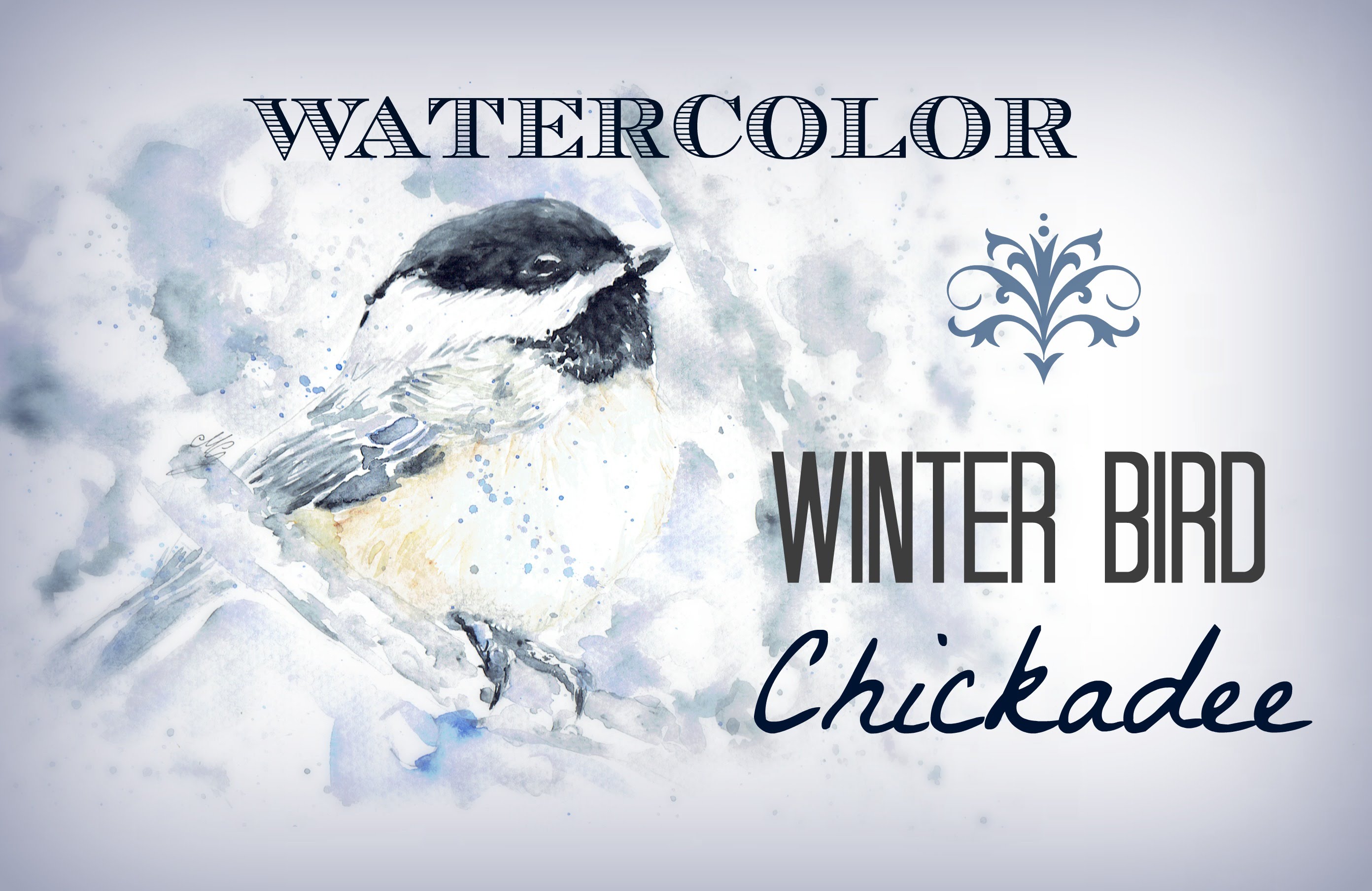 2784x1808 How To Paint Watercolor Bird Chickadee Bird Speed - Chickadee Watercolor Painting