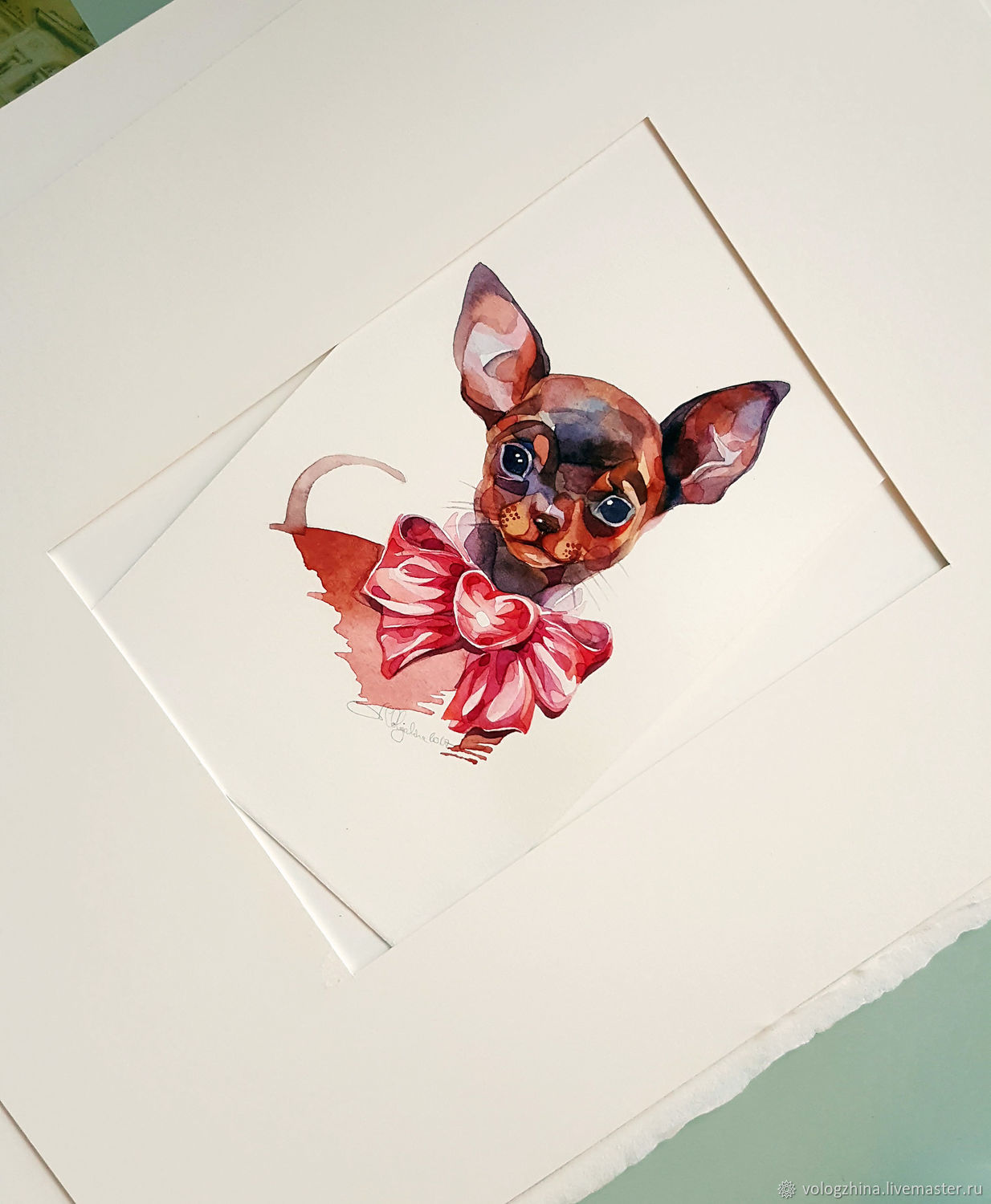 1234x1500 The Watercolor Dog Chihuahua Shop Online On Livemaster With - Chihuahua Watercolor