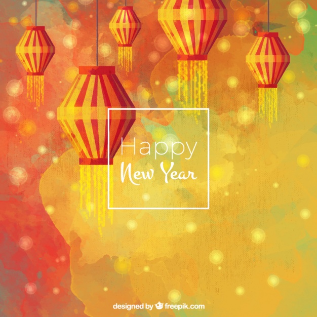626x626 Download Vector - Chinese New Year Watercolor
