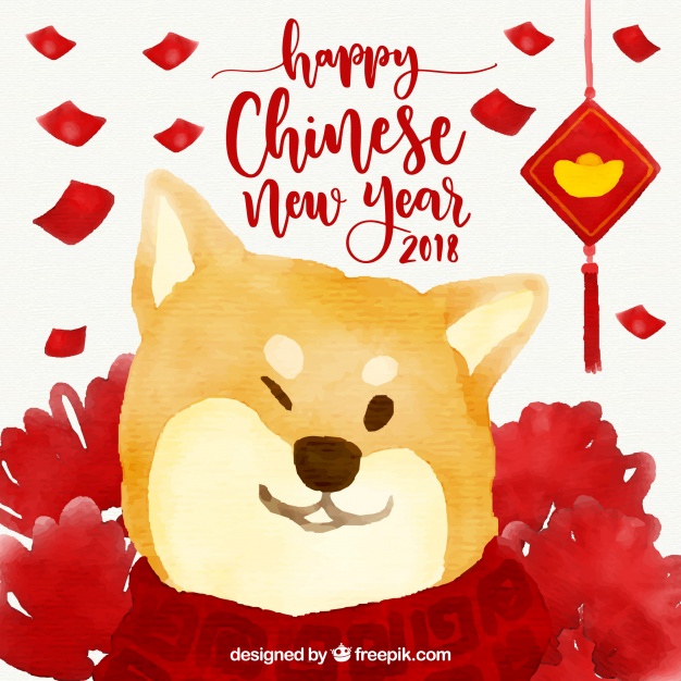 626x626 Watercolor Chinese New Year Background Vector Free Download - Chinese New Year Watercolor