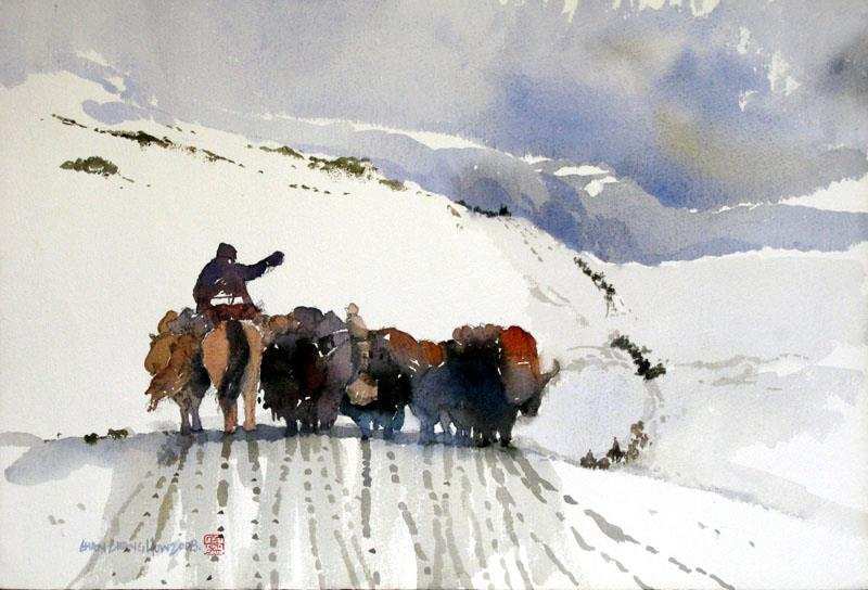 800x544 Chinese Watercolor Painting Unique Art Watercolor Chinese - Chinese Watercolor