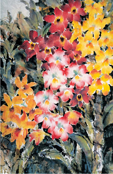 391x600 Chinese Watercolor Painting With Lian Quan Zhen - Chinese Watercolor