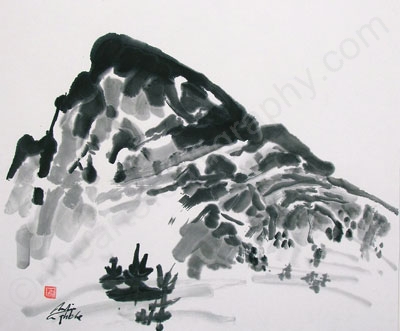 400x331 Abstract Landscape Paintings, A Category Unknown To The East - Chinese Watercolor Landscape