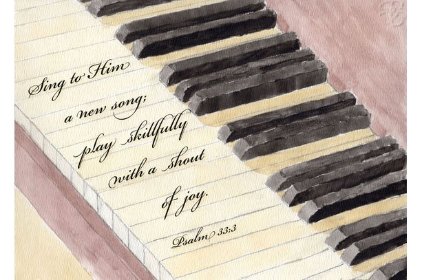 613x407 Christian Wall Art - Christian Watercolor