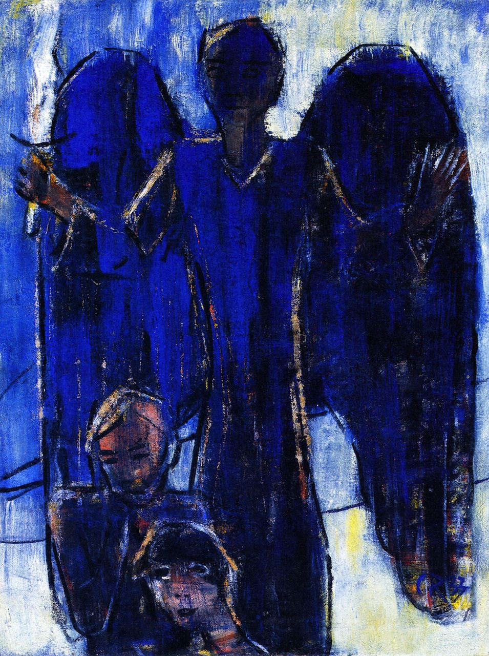 955x1280 The Expulsion From Paradise Painting Christian Rohlfs Oil Paintings - Christian Watercolor Paintings