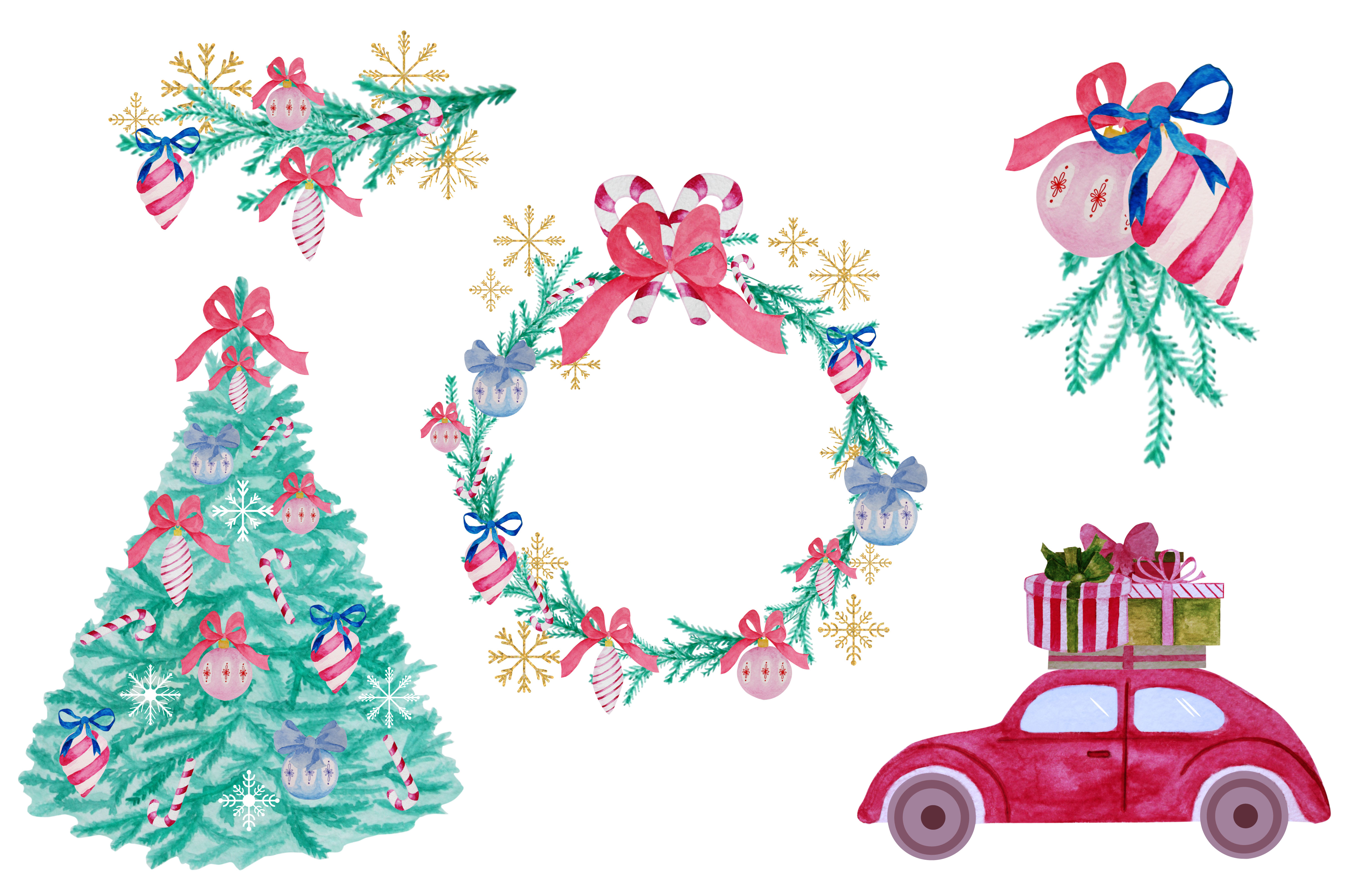 4833x3217 Christmas Watercolor Clipart Watercolor Xmas - Christmas Watercolor