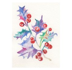236x230 129 Best Christmas Watercolors Images Watercolour - Christmas Watercolor Art