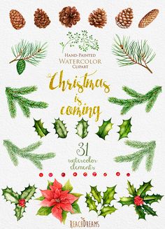 236x327 139 Best Christmas Watercolor Clipart Images - Christmas Watercolor Art