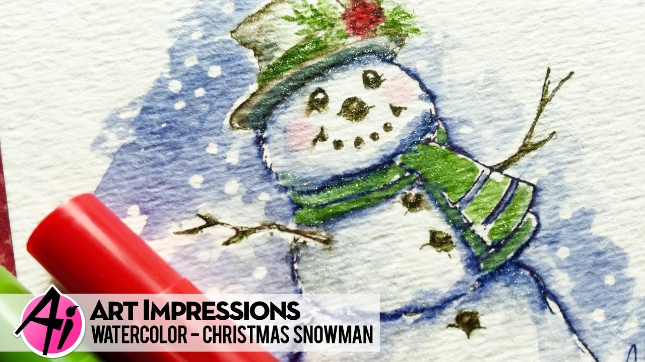 1280x720 Ai Watercolor - Christmas Watercolor Art