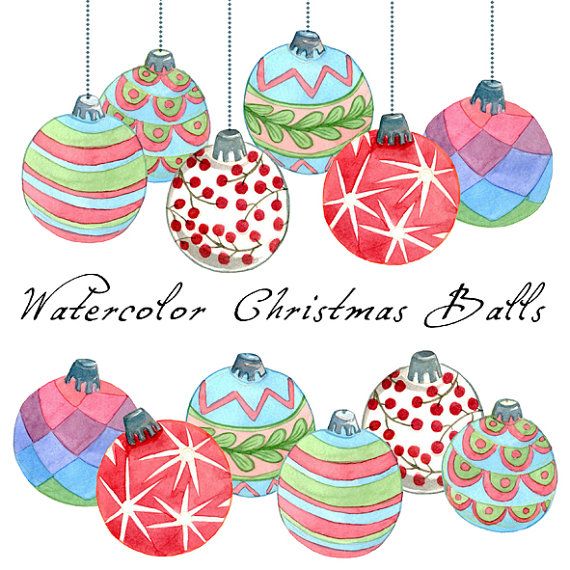 570x570 Interior Designs Clipart Christmas - Christmas Watercolor Clipart