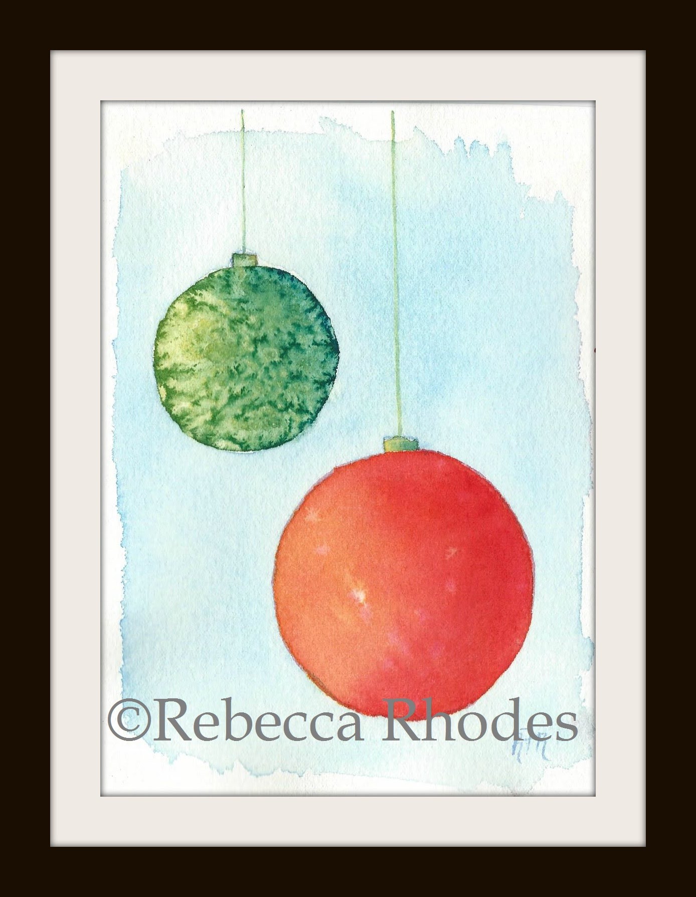 1388x1788 Watercolor For The Beginner How To Paint A Christmas Ornament - Christmas Watercolor Images