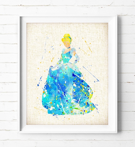 552x600 Wish Cinderella - Cinderella Watercolor
