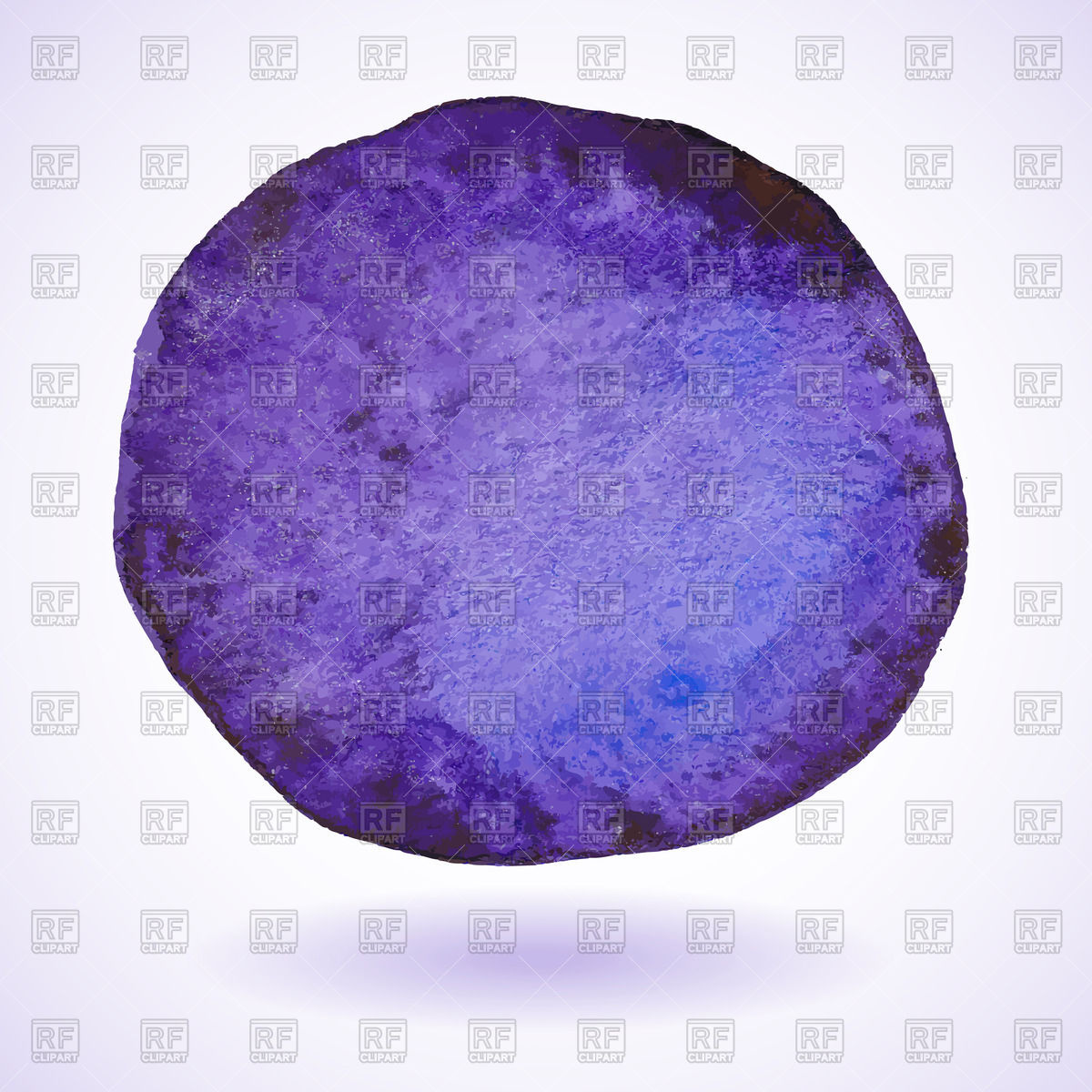 1200x1200 Violet Watercolor Painted Circle Vector Image Vector Artwork Of - Circle Watercolor Art