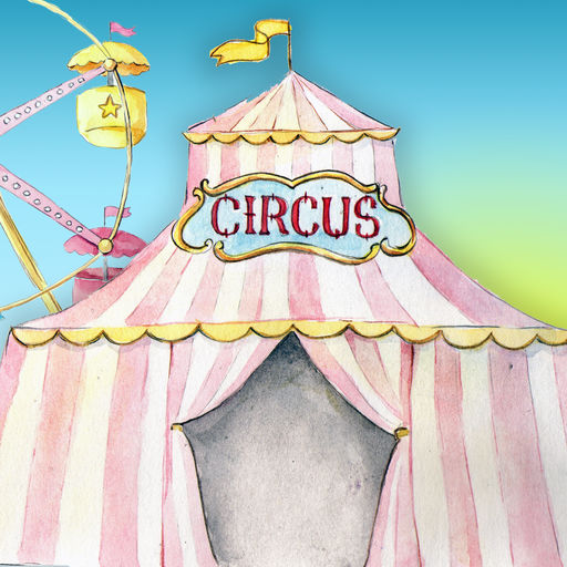 512x512 Watercolor Circus By Zardoz Creative Studio - Circus Watercolor