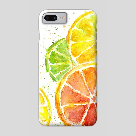 540x540 Juicy Citrus Watercolor, A Phone Case By Olga Shvartsur - Citrus Watercolor